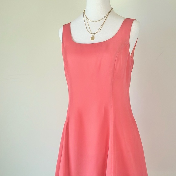 Vintage Hampton Nites Pink Frilly Tank Dress - Picture 5 of 8